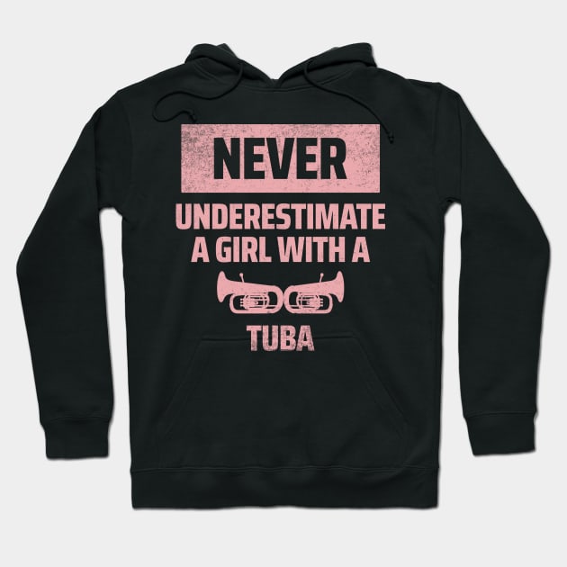 tuba girl Hoodie by Mandala Project